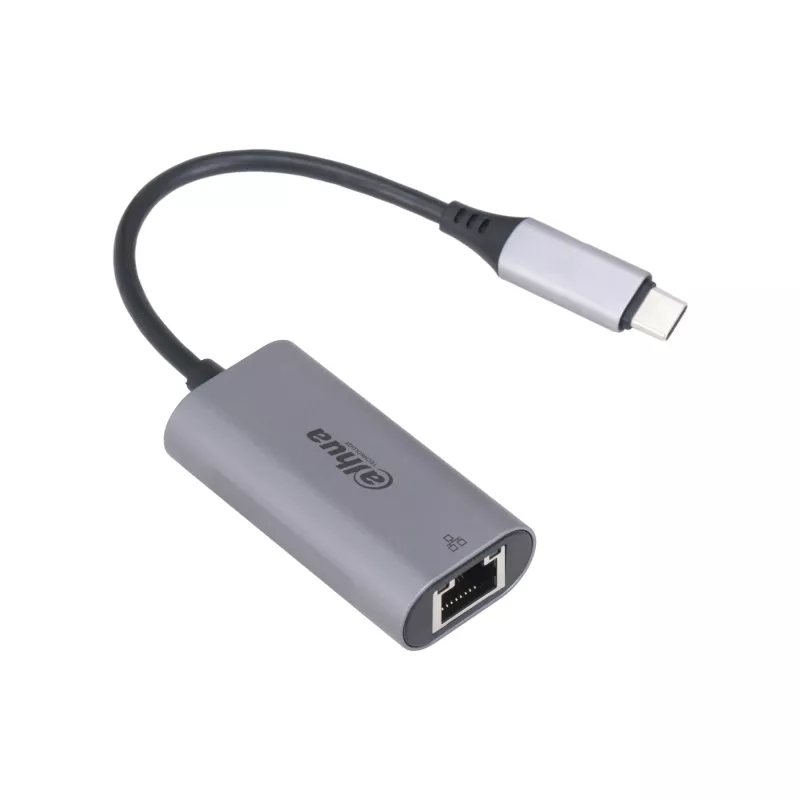 USB 3.0 Type-C - RJ45 -sovitin DAHUA TC31 — 1000 Mbit/s, USB-virralla toimiva, harmaa