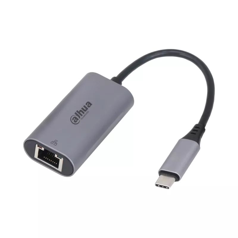 USB 3.0 Type-C - RJ45 -sovitin DAHUA TC31 — 1000 Mbit/s, USB-virralla toimiva, harmaa