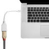 Lindy 0,20 m Mini DisplayPort - DisplayPort -sovitinkaapeli, 0,15 m, Mini DisplayPort, DisplayPort, uros, naaras, valkoinen
