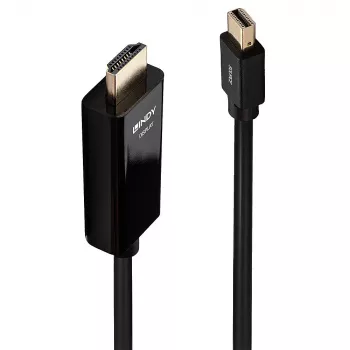 Lindy 1m Mini DisplayPort - HDMI 10,2G kaapeli