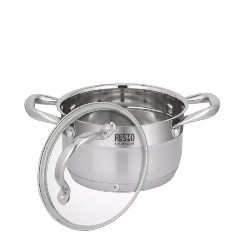 Resto Kitchenware Rigel 1,9 l pyöreä ruostumattomasta teräksestä valmistettu kasari