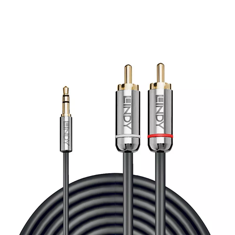 Lindy 10 m 3,5 mm - RCA-äänikaapeli, Cromo Line