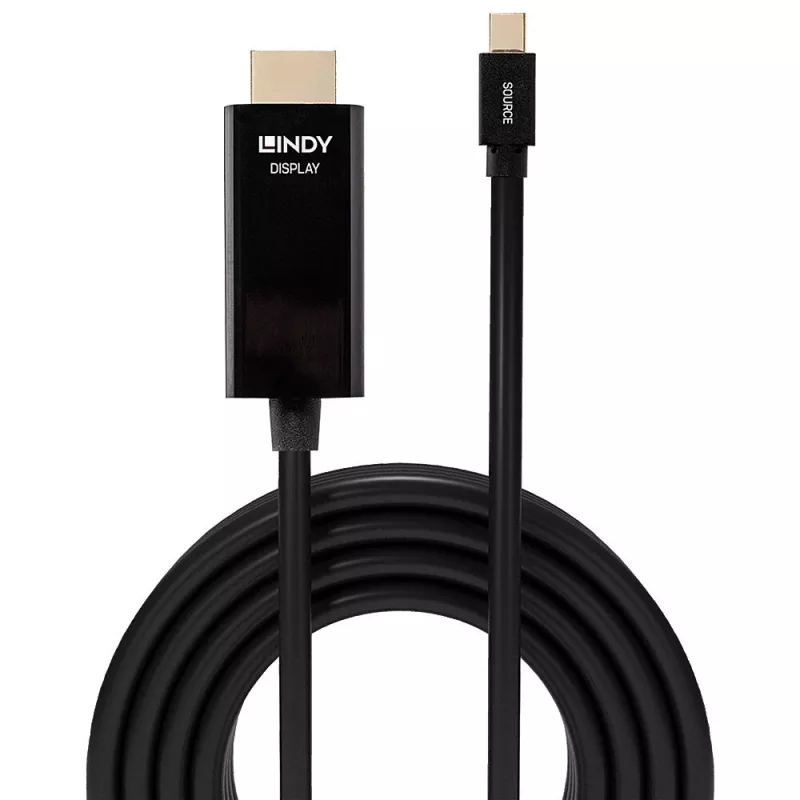 Lindy 2 m Mini DisplayPort - HDMI 10.2G -kaapeli