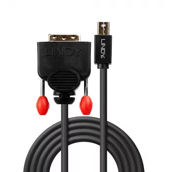 Lindy 3m Mini DisplayPort - DVI -kaapeli, musta
