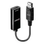 Lindy 41718 DisplayPort 1.2 – HDMI-sovitin, passiivinen, 4K30, 0,15 m, musta