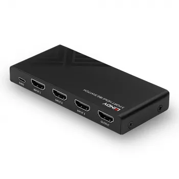 Lindy 3 portin HDMI 18G -kytkin