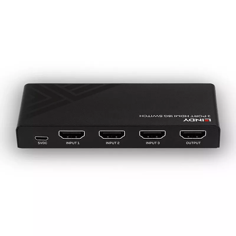 Lindy 3 portin HDMI 18G -kytkin