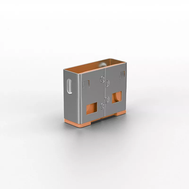Lindy USB-porttitulppa (ilman avainta) - 10 kpl:n pakkaus, värikoodi: oranssi