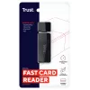 Trust Nanga 21935 kortinlukija, USB 3.1 Gen 1, Type-A, SD/microSD/MS, musta