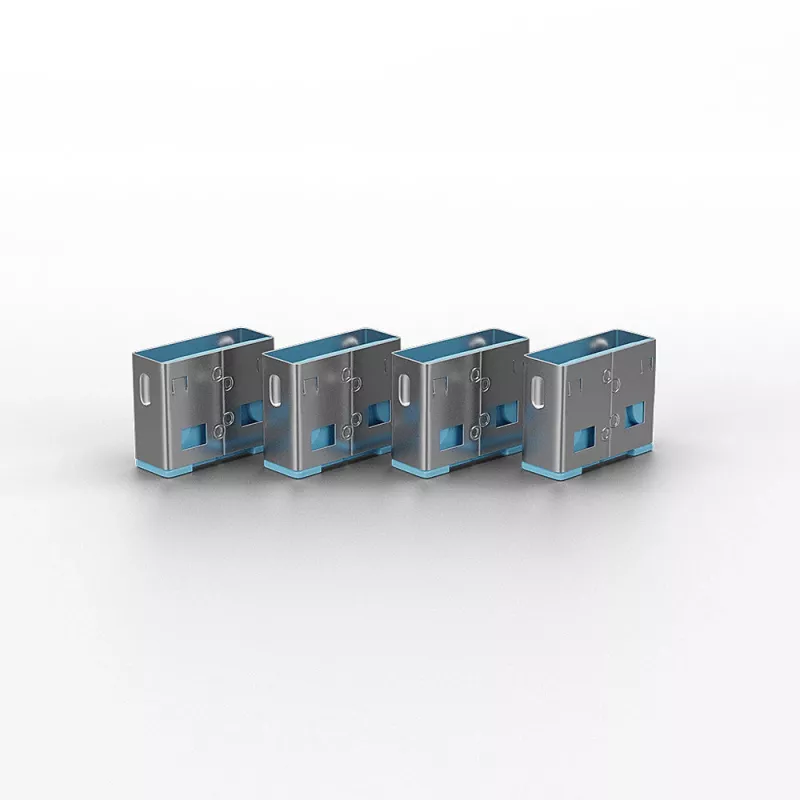 Porttitulppa Lindy USB-porttitulppa ilman avainta 10 kpl:n pakkaus värikoodi sininen