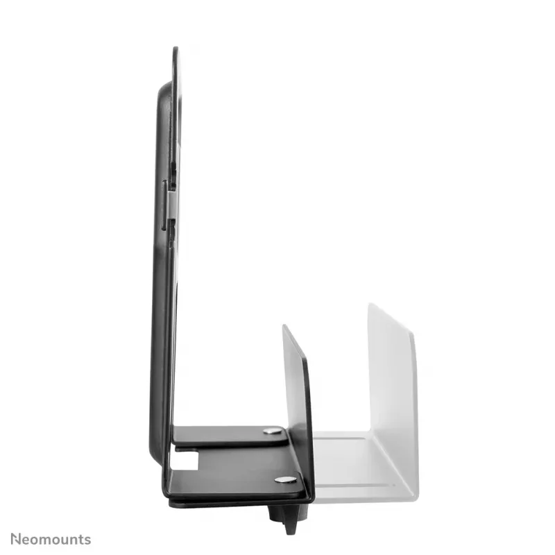 Neomounts AWL-450BL mediasoittimen pidike, universaali, sopii myös Apple TV:lle, 5 kg, syvyys 47–76 mm, 128 mm, teräs, musta