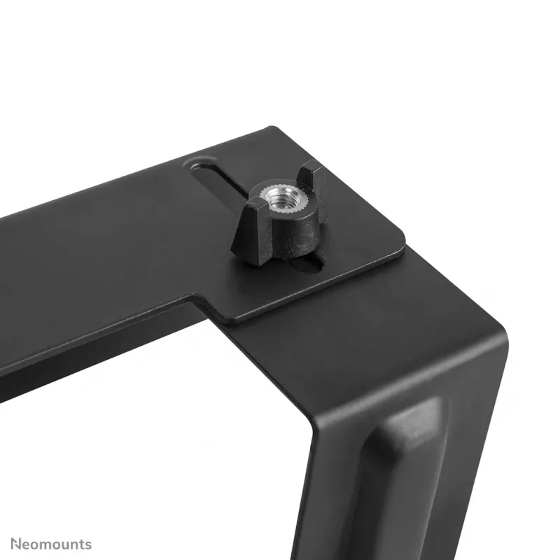 Neomounts AWL-450BL mediasoittimen pidike, universaali, sopii myös Apple TV:lle, 5 kg, syvyys 47–76 mm, 128 mm, teräs, musta