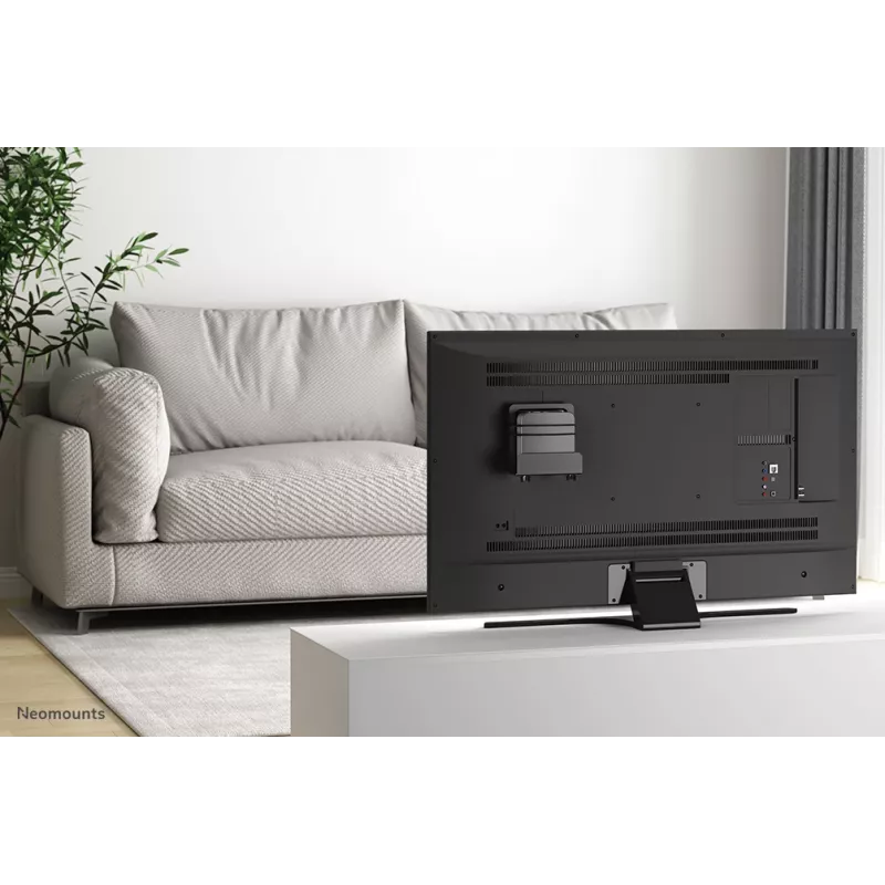 Neomounts AWL-450BL mediasoittimen pidike, universaali, sopii myös Apple TV:lle, 5 kg, syvyys 47–76 mm, 128 mm, teräs, musta