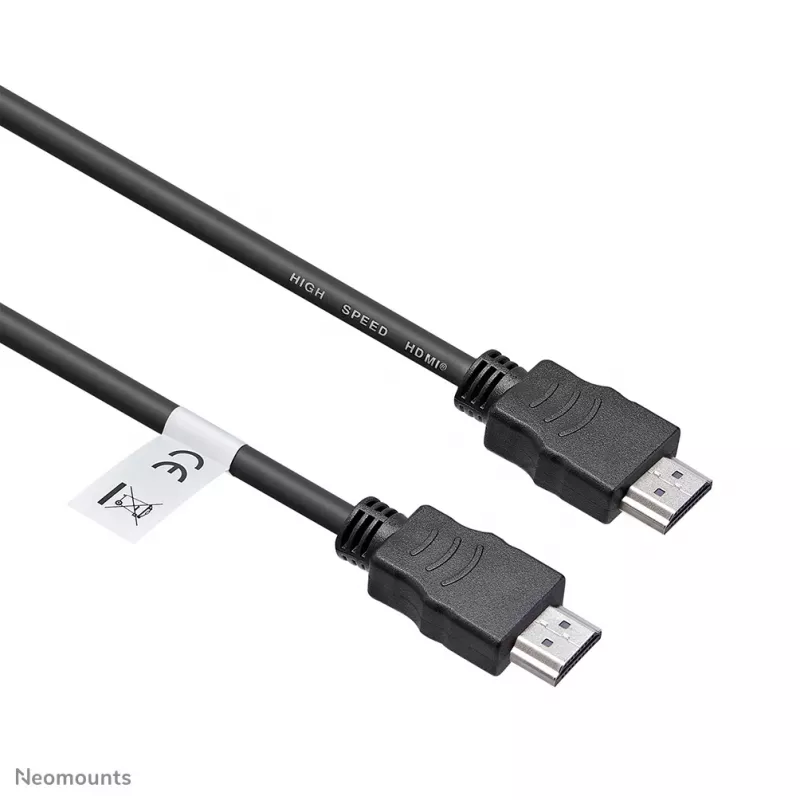 Neomounts HDMI15MM HDMI-kaapeli – 5 metriä, 5 m, HDMI tyyppi A (standardi), HDMI tyyppi A (standardi), 10,2 Gbit/s, musta