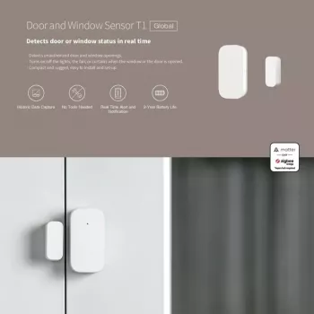 Älykodin ovi-/ikkuna-anturi, Aqara DW-S03D, langaton, Zigbee