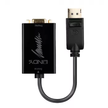 Aktiivinen konverterikaapeli Lindy DisplayPort 1.2 - VGA