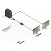 Lindy 41006 aktiivinen DisplayPort–VGA-muunninkaapeli, 0,15 m, musta