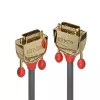 Lindy 2 m DVI-D Dual Link -kaapeli, Gold Line, 2 m, DVI-D, DVI-D, uros, uros, harmaa
