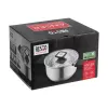 Resto Kitchenware Anser 2,5 l pyöreä kattila, musta, ruostumaton teräs