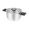 Resto Kitchenware Anser 2,5 l pyöreä kattila, musta, ruostumaton teräs