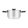 Resto Kitchenware Anser 2,5 l pyöreä kattila, musta, ruostumaton teräs