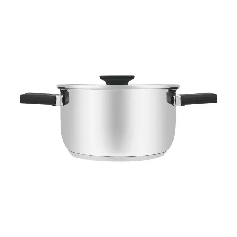 Resto Kitchenware Anser 2,5 l pyöreä kattila, musta, ruostumaton teräs