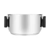 Resto Kitchenware Anser 2,5 l pyöreä kattila, musta, ruostumaton teräs