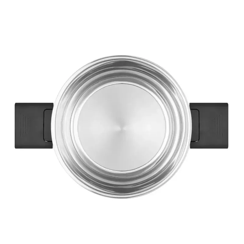 Resto Kitchenware Anser 2,5 l pyöreä kattila, musta, ruostumaton teräs