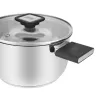 Resto Kitchenware Anser 2,5 l pyöreä kattila, musta, ruostumaton teräs
