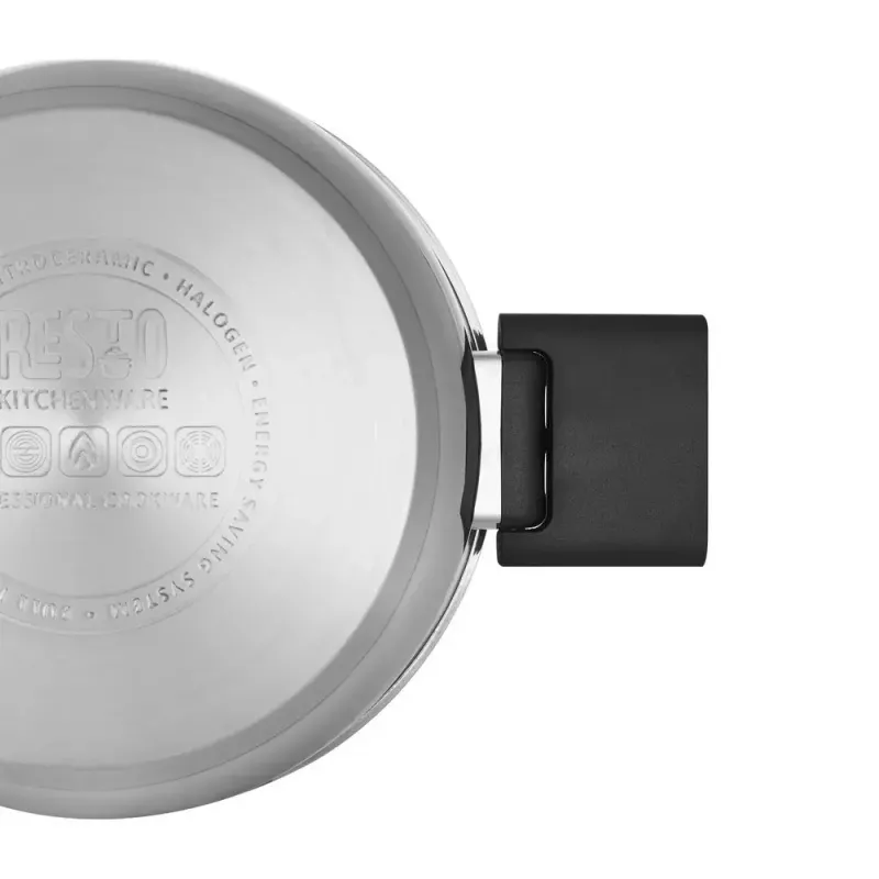 Resto Kitchenware Anser 2,5 l pyöreä kattila, musta, ruostumaton teräs