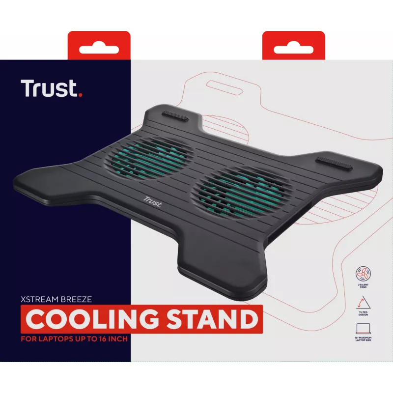 Trust Breeze kannettavan tietokoneen jäähdytysalusta 40,6 cm (16