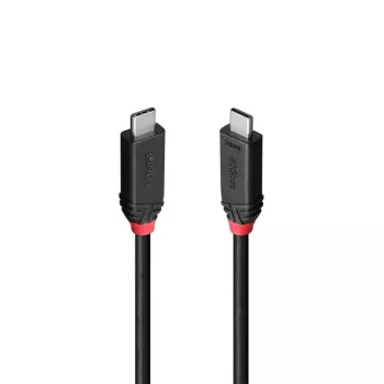 Lindy 1m USB4 240W Type-C-kaapeli, Black Line, 1 m, USB C, USB C, USB4 Gen 3x2, 40 Gbit/s, musta