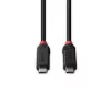 Lindy 1m USB4 240W Type-C-kaapeli, Black Line, 1 m, USB C, USB C, USB4 Gen 3x2, 40 Gbit/s, musta