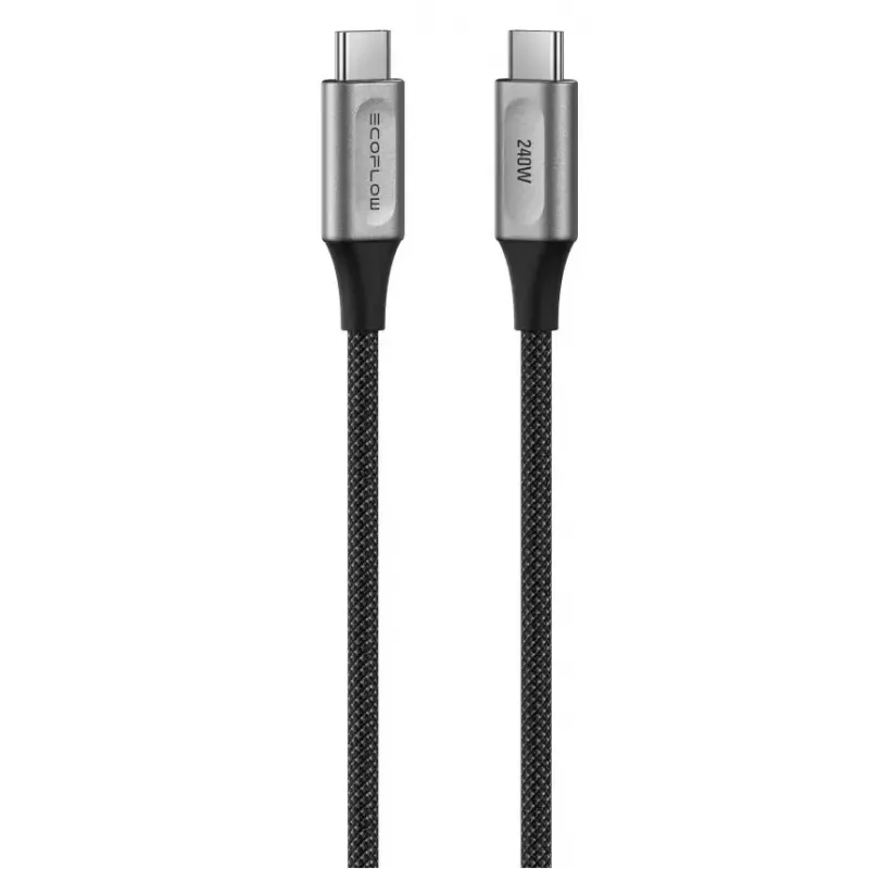 USB-C–USB-C-kaapeli EcoFlow EFA-240W-C-C-CABLE-EU, 240 W, nylonpunos