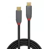 Lindy 1m USB 3.2 Type-C–Type-C-kaapeli, 20Gbps, 5A, PD, Anthra Line