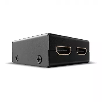Lindy 2-porttinen HDMI 18G kaksisuuntainen kytkin, HDMI, metalli, musta, 60 Hz, 18 Gbit/s, 3840 x 2160 pikseliä
