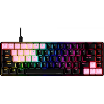 Näppäinhattu HyperX Rubber Keycaps -peliharrastelisävarustesarja roosa US-asettelu HyperX- ja Cherry MX -tyylisille kytkimille