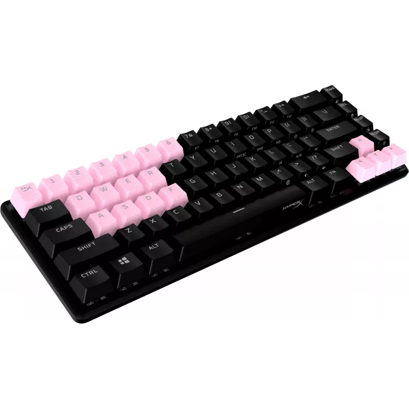 Näppäinhattu HyperX Rubber Keycaps -peliharrastelisävarustesarja roosa US-asettelu HyperX- ja Cherry MX -tyylisille kytkimille
