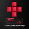 Näppäinhattu HyperX Rubber Keycaps -peliharrastelisävarustesarja roosa US-asettelu HyperX- ja Cherry MX -tyylisille kytkimille
