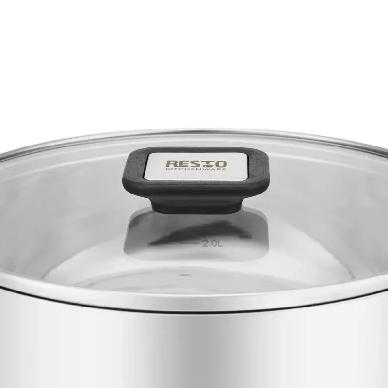Resto Kitchenware Anser 3,2 L pyöreä musta ruostumaton teräs