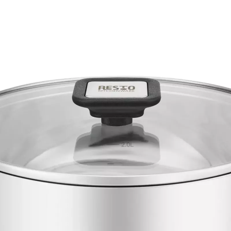 Resto Kitchenware Anser 3,2 L pyöreä musta ruostumaton teräs