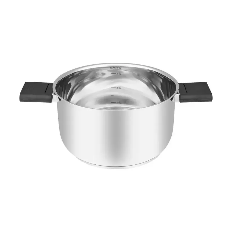 Resto Kitchenware Anser 3,2 L pyöreä musta ruostumaton teräs