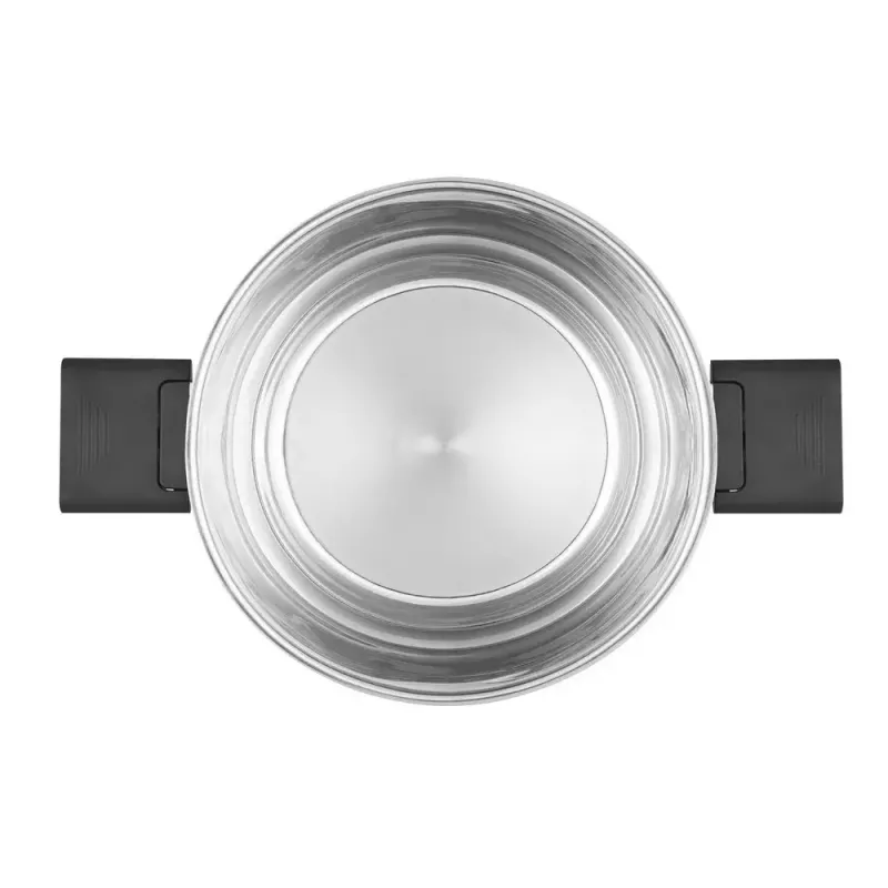 Resto Kitchenware Anser 3,2 L pyöreä musta ruostumaton teräs