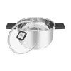 Resto Kitchenware Anser 3,2 L pyöreä musta ruostumaton teräs