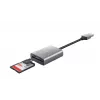 Trust Dalyx 24135 muistikortinlukija, USB 3.2 Gen 1, microSD/SD/SDHC/SDXC, hopea