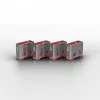 Portin estolaite Lindy USB-Port-Blocker 4 kpl:n pakkaus värikoodi roosa