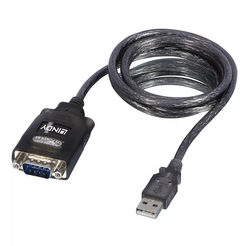 Lindy USB-sarjaporttimuunnin COM-portin säilytyksellä