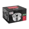 Resto Kitchenware Anser 4,4 L pyöreä musta ruostumaton teräs