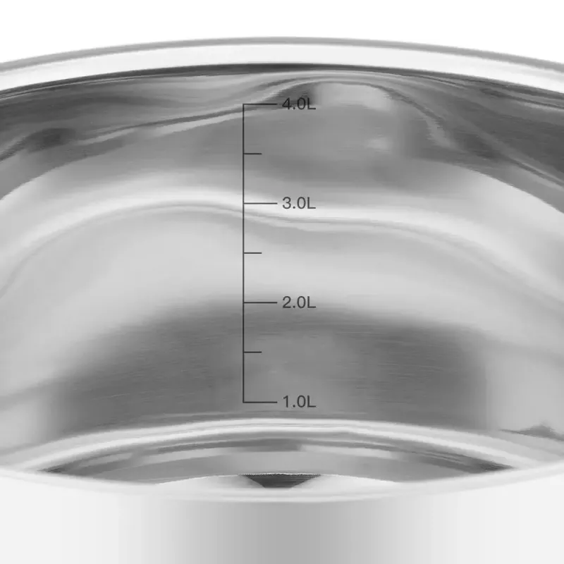 Resto Kitchenware Anser 4,4 L pyöreä musta ruostumaton teräs