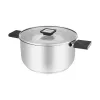 Resto Kitchenware Anser 4,4 L pyöreä musta ruostumaton teräs